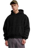 Urban Classics Oversized Teddy Hoodie/trui Zwart XL