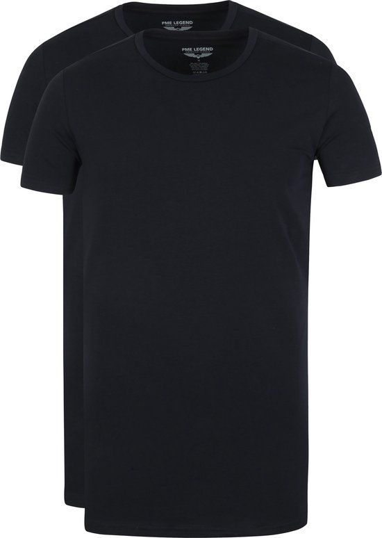 PME Legend Basic T-shirt 2-Pack Zwart