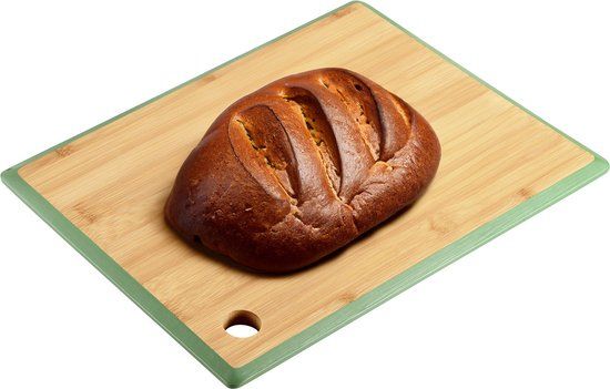 Kesper Snijplank - Bamboe - 23 x 15 cm - Groene rand