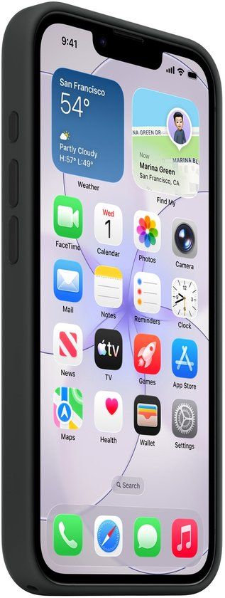 Apple Silicone Case iPhone 17e Zwart MagSafe compatible MHWD4ZM/A