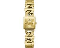 Guess Dames Horloge GW0603L2 Staal met Geelgouden Platin Quartz Vierkant