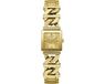 Guess Dames Horloge GW0603L2 Staal met Geelgouden Platin Quartz Vierkant