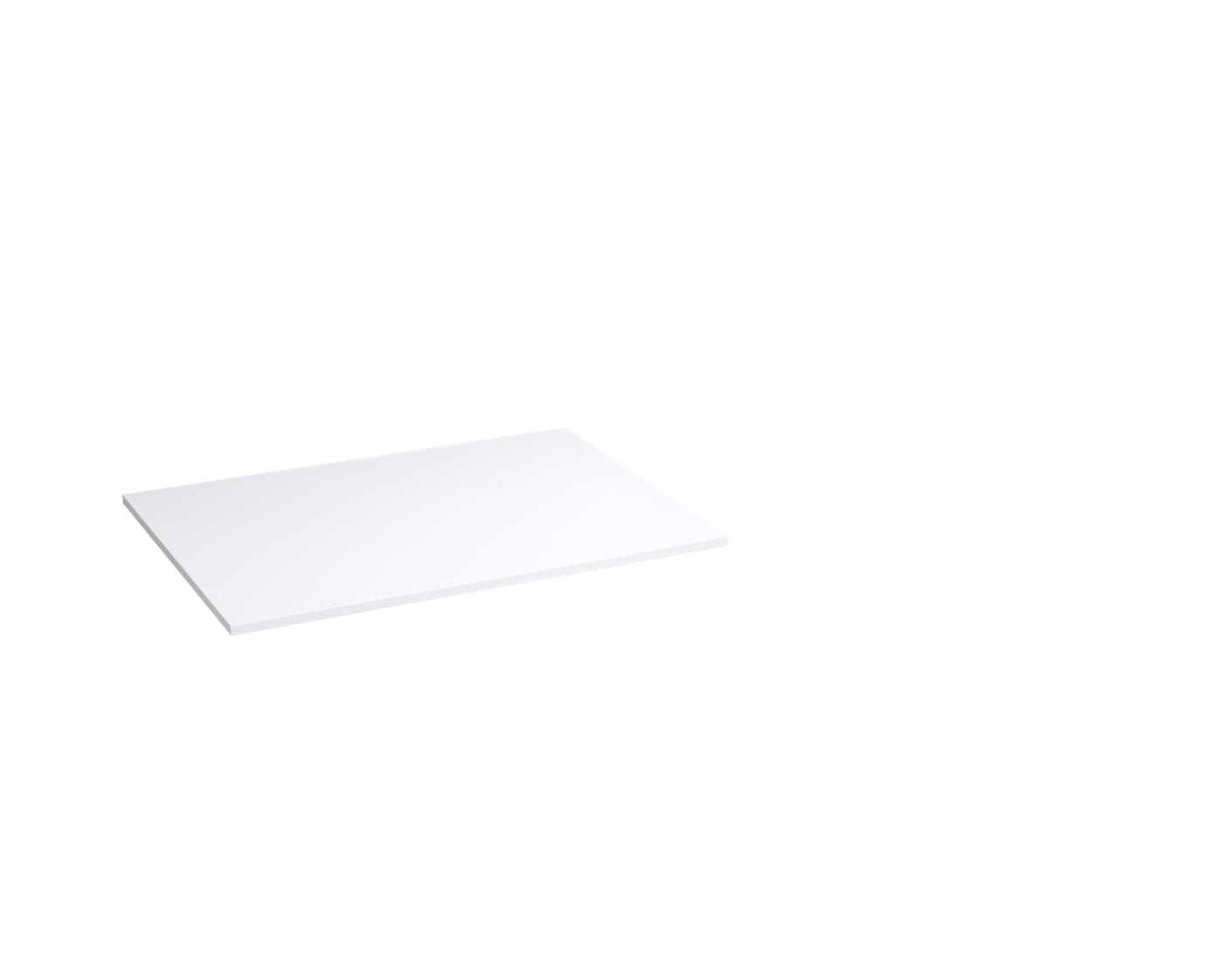 Storke tavola wastafel Solid surface 60x46cm mat wit