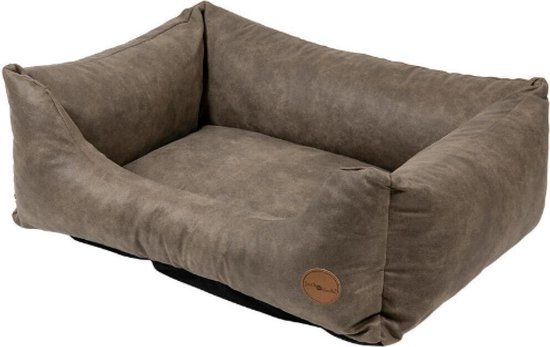 Jack and Vanilla Classy Sofa Stone - L - Hondensofa - Kunstleer - 70x70x27cm