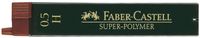 Faber-Castell Potloodstiftjes - Super-Polymer - 0,5mm - H - 12 stuks