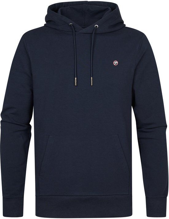 Petrol Industries Hoodie Heren - Trui met Capuchon - Kangoeroezak - 95% Katoen, 5% Elastaan - Comfortable Sweater Mannen - Blauw - Maat S