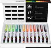 Karin - Pigment DecoBrush Acrylmarkers - set van 12 - Nature Colors