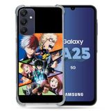 Cokitec Versterkte hoes voor Samsung Galaxy A25 5G Manga My Hero Academia Zwart