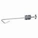 Starx Staartgrendel - Heavy Duty schuifgrendel met handgreep en sluitplaat - Verzinkt uitgevoerd - Pendiameter 18 mm - Staartdiameter 10 mm - Lengte 400 mm - Kleur Zilver