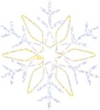 vidaXL Kerstverlichting sneeuwvlok LOVIISA 140 LED Koel wit Ø 55 cm
