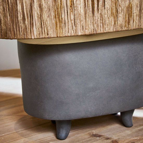 Loberon Tafellamp Calouris goudkleurig/zwart