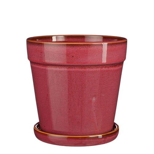 Mica Decorations Pot schotel Clint d17h16,5 cm roze