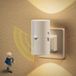Veiligheidslamp stopcontact - Bewegingsmelder - Dimbaar - 3000k blanc chaud - Met schemersensor
