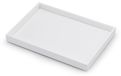 Merkloos Sieradenhouder - Stapelbaar - Polyurethanleer - Wit - 35 x 24 x 3 cm