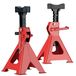 Cric de support cric de support - Set de 2 - Jusqu'à 2 tonnes - Réglable 28 à 42,5 cm - Antidérapant