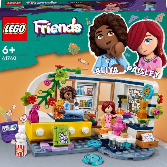 LEGO Friends Aliya's kamer - 41740 - Bouwset met Minipoppetjes en Speelgoedhuisdier