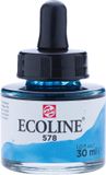 Talens Ecoline waterverf flacon van 30 ml, hemelsblauw (cyaan)