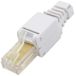 1aTTack.de Cat. 5e gereedschapsloze connector, niet afgeschermd, AWG 24-26, voor flexibele en stijve geleiders, vergulde contacten, 1 stuk