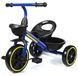 Tricycle pour enfants de 2 à 5 ans, avec panier, couleur bleue, stable