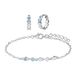 Lucardi Kinder Zilveren kindercadeauset sieraden met blauwe emaille - Cadeau Set - 925 Zilver
