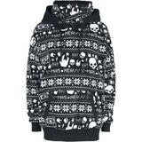 EMP Special Collection kersttrui - Black Hoodie in Norwegian Style - S tot 5XL - voor Vrouwen - zwart