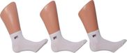 Fila – Set van 3 paar unisex enkelsokken – Wit – 39-42