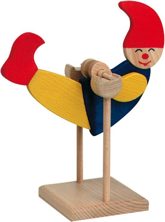 Ostheimer Swinging Clown - Wooden Toy - Multi Colour