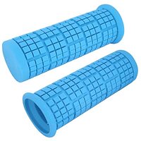 Cyclingcolors Pair of Bike Grips, 22 mm, 110 mm, MTB, VTC, City, BMX, Comfort, Soft Touch, Quality, Light Blue