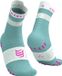 Compressport Pro Racing Socks V4.0 Run High- Chaussettes de course Ether/Rose Néon Unisexe Taille 42-44