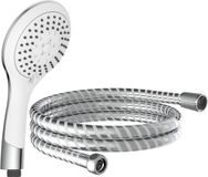 Schütte BROADWAY Badset inclusief Handdouche en Slang - ø 12 cm - 5 Standen - 150 cm Slang - Wit & Chroom