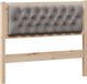 vidaXL Hoofdbord Massief Grenenhout Bruin en Taupe 100 cm