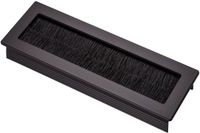 SOTECH 2 x kabeldoorvoer Toledo van zwart geanodiseerd aluminium 150 x 70 mm