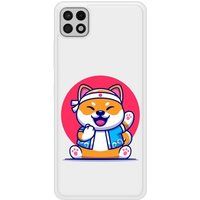 Samsung Galaxy A22 Shiba ninja Verstevigd hoesje met sublimatie bedrukking