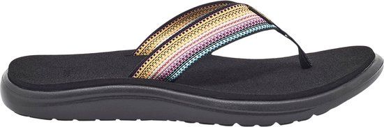 Teva W Voya Flip Dames Slippers - Zwart/Multicolour - Maat 40