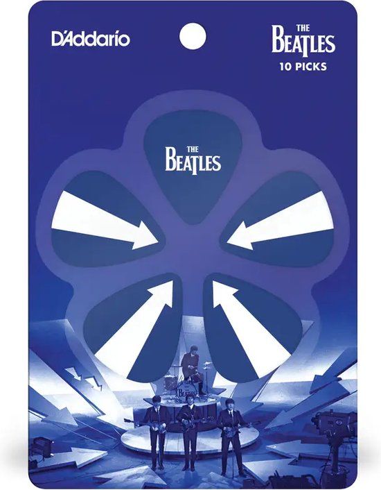 D'Addario The Beatles 1964 Tour Ed Sullivan Stage Plectrums - 0.70mm - 10 Pack
