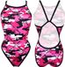 Turbo Revolution Camo Letters Maillot de bain Rose 2XL Femme