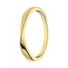 Lucardi Dames Zilveren goldplated ring twist