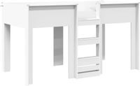 vidaXL Stapelbed voor Kids Wit 100 x 200 cm Bewerkt hout