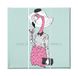 Homemania Afbeelding flamingo, 3-delig, dieren, woonkamer, kinderkamer, meerkleurig, 69 x 3 x 50 cm, HM203PKNV-154, polyester, hout