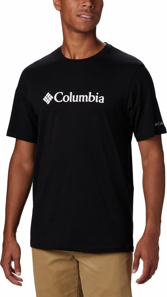 Columbia Outdoorshirt Csc Basic Logo Short Sleeve Heren - Black - Maat XXL