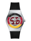 FOSSIL Montre analogique 'ARCHIVAL BIG TIC - Germany' curry / rouge / noir / argent