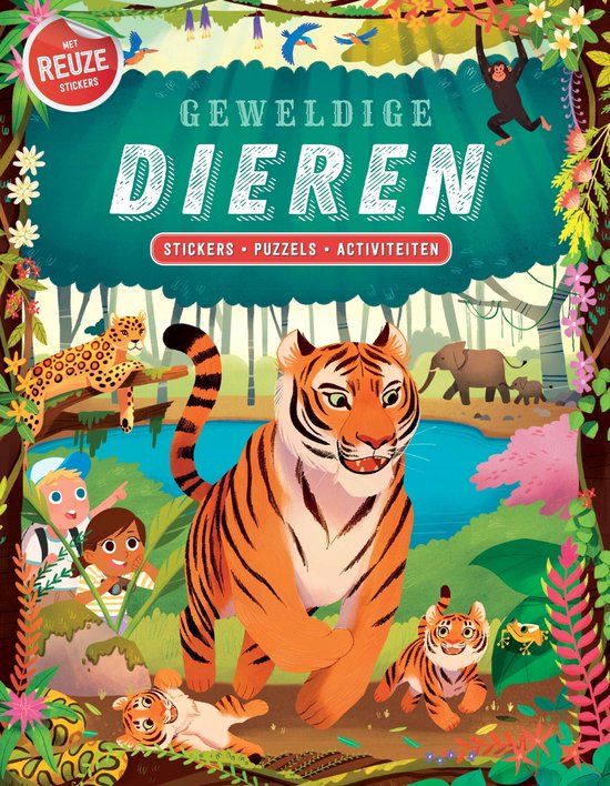 Geweldige Rebo Productions Geweldige dieren stickerboek