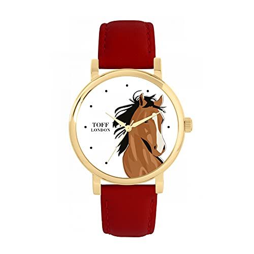 Toff London Bruin Arabisch paardenhoofdhorloge - 5059656659266