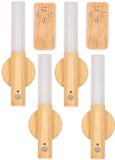 Home Deco Factory Nachtlamp / wandlamp - 4x - portable / afstandsbediening - oplaadbaar - 13 cm