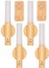 Home Deco Factory Nachtlamp / wandlamp - 4x - portable / afstandsbediening - oplaadbaar - 13 cm
