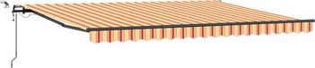 vidaXL Parasol électrique avec LED et capteur 4,5 x 3 m Jaune