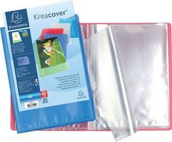 EXACOMPTA displayboek, DIN A4, PP, geassorteerde kleuren