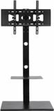 Vaylen support TV, 32-65 pouces, réglable en hauteur, acier laminé à froid, noir, avec rangement