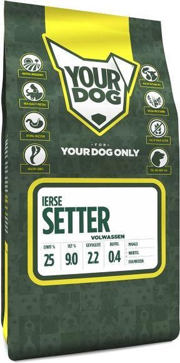 Yourdog Volwassen 3 kg ierse setter hondenvoer