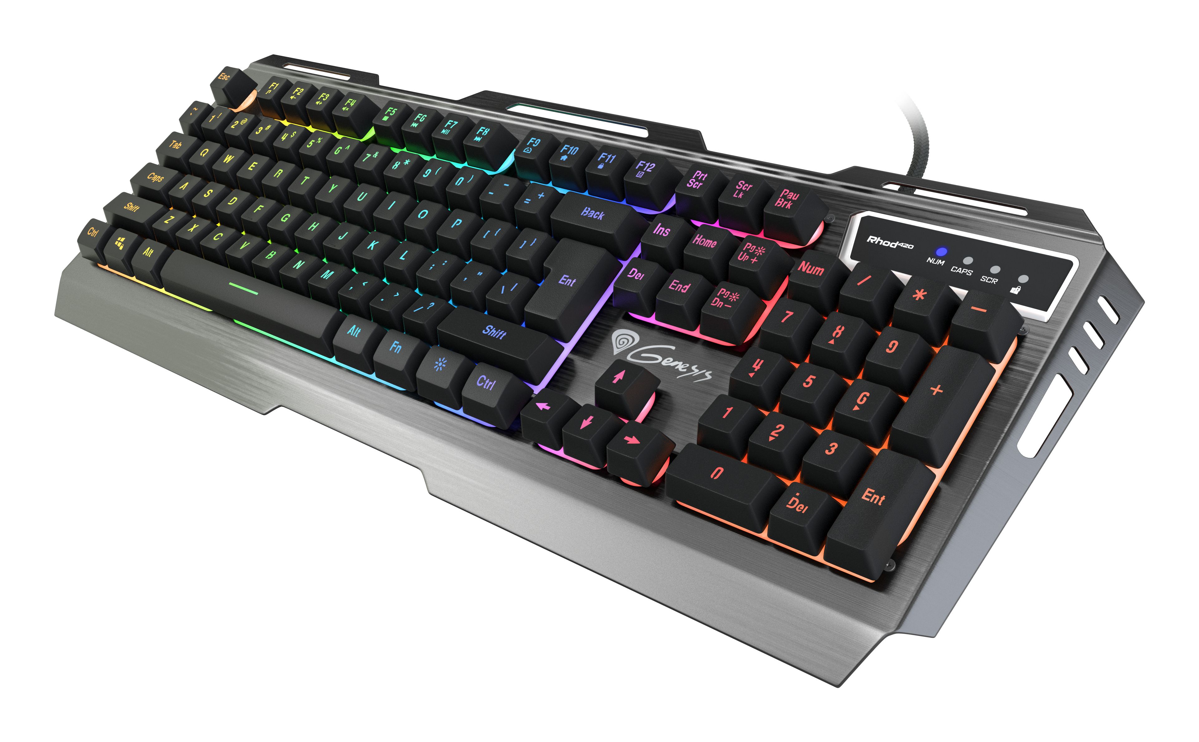 GENESIS Rhod 420 RGB Gaming Keyboard - QWERTY US International - Black